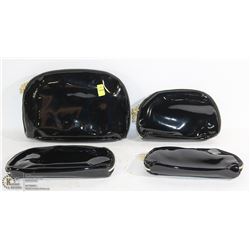 BRAND NEW LADIES 4PC BLACK/ GOLD ZIPPER