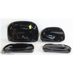 BRAND NEW LADIES 4PC BLACK/ GOLD ZIPPER