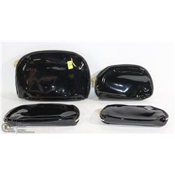 BRAND NEW LADIES 4PC BLACK/ GOLD ZIPPER