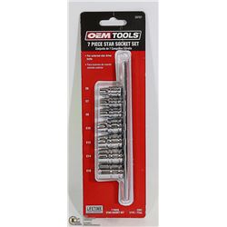 NEW OEMTOOLS 7 PC STAR SOCKET SET - E6,E7,E10,E12