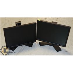 TWO DELL 19" MONITORS