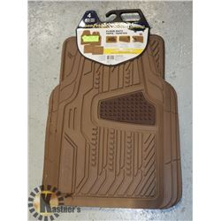 NEW SET OF GOODYEAR FLOOR MAT LIGHT BROWN