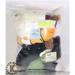 LOT OF 6 WEBKINZ "ADOPT A PET" COLLECTIBLE PLUSH