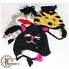 Image 1 : LOT OF 3 ANIMAL FACE TOQUES