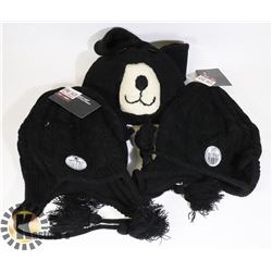 LOT OF 3 ANIMAL FACE TOQUES