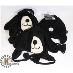 LOT OF 3 ANIMAL FACE TOQUES