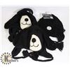 Image 1 : LOT OF 3 ANIMAL FACE TOQUES