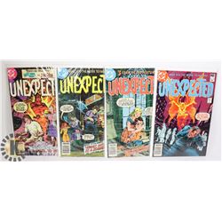 (4) FORTY YR OLD 40 CENT COMICS - THE UNEXPECTED