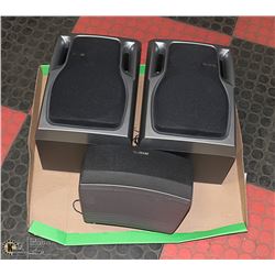 3 AIWA SURROUND SOUND SPEAKERS