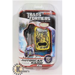 "TRANSFORMERS" THEMED AUTOSCAN FM RADIO
