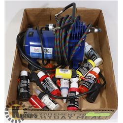 HOBBY PAINT SPRAYER KIT WITH SOME PAINT