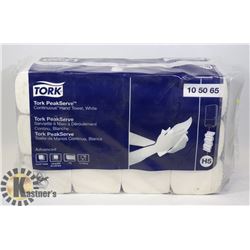 CASE OF TORK PEAK SERVE CONTINUOUS HAND TOWEL