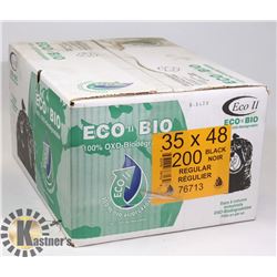CASE OF 35" X 48" BLACK GARBAGE BAGS
