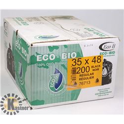 CASE OF 35" X 48" BLACK GARBAGE BAGS