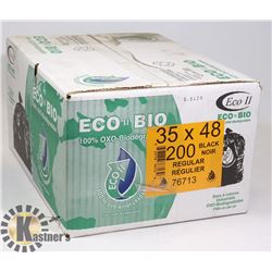CASE OF 35" X 48" BLACK GARBAGE BAGS
