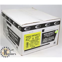 CASE OF 42" X 48" CLEAR FOOD GRADE GARBAGE BAGS