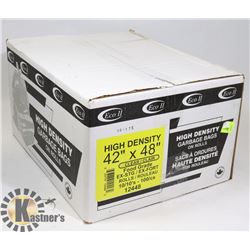 CASE OF 42" X 48" CLEAR FOOD GRADE GARBAGE BAGS