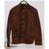 Image 1 : DANIER LIGHT BROWN SUEDE-LEATHER JACKET