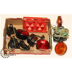 SET EMERGENCY REFLECTOR LIGHTS, MAGNETIC TRAILER