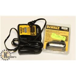 DEWALT BATTERY AND CHARGER