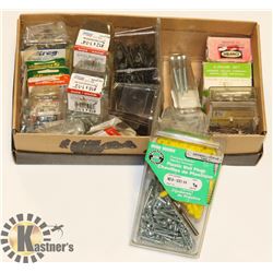 FLAT OF ASSORTED DRYWALL NAILS AND SCREWS