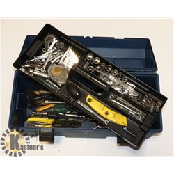 TOOL BOX WITH ASSORTED TOOLS
