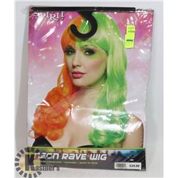 NEON RAVE WIG