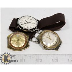3 X VINTAGE TIMEX WATCHES