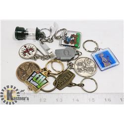 COLLECTION OF KEY CHAINS NHL COLEMAN TEXACO