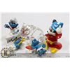 Image 1 : 5 X SMURFS MICKEY DISNEY JAPAN 24% CRYSTAL  BEAR