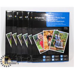 6 PACKS OF POLAROID PREMIUM 8.5X11 PHOTO PAPER
