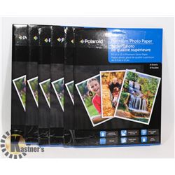 6 PACKS OF POLAROID PREMIUM 8.5X11 PHOTO PAPER