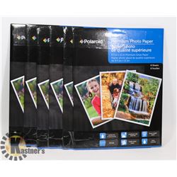 6 PACKS OF POLAROID PREMIUM 8.5X11 PHOTO PAPER