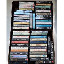 18) LOT OF 2 FLATS OF VINTAGE CASSETTE