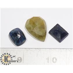 #180-YELLOW/ BLUE SAPPHIRE GEMSTONE 79.70ct