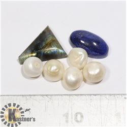 #152-LAPIZ LAZULI/LABRADORITE/FRESH WATER PEARL
