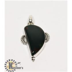 #121-BLOOD STONE PENDANT
