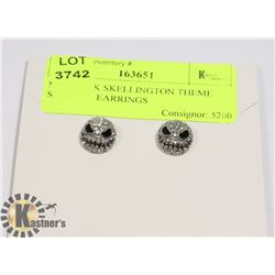 NEW JACK SKELLINGTON THEME SPARKLE EARRINGS