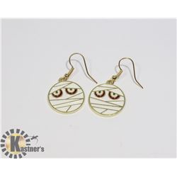 NEW PAIR OF MUMMY THEME EARRINGS