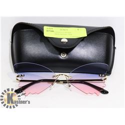 NEW BUTTERFLY SHAPE SUNGLASSES WITH CASE