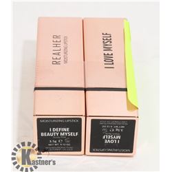 2 REALHER MOISTURIZING LIPSTICKS - DUSTY PINK &