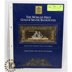 GOLD AND SILVER BANK NOTE