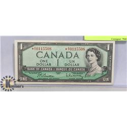 1954 CANADIAN DOLLAR BILL