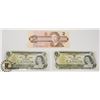 Image 1 : TWO CANADIAN 1972 $1 BILLS & ONE 1986 $2 BILLS