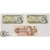Image 1 : TWO CANADIAN 1972 $1 BILLS & ONE 1986 $2 BILLS