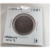 Image 1 : 1859 CANADIAN ONE CENT COIN.