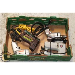 FLAT OF ASSORTED POWER TOOLS INCLUDING