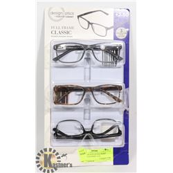 DESIGN OPTICS FOSTER GRANT READING GLASSES +2.50