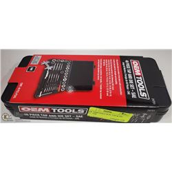 NEW OEMTOOLS 40 PC TAP & DIE SET - SAE
