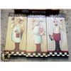 Image 1 : 3 PICTURES OF FRENCH CHEFS, 20" X 8"
